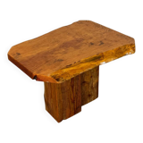 Table d'appoint de style brutaliste japonais, wabi-sabi, milieu du siècle, années 1960