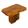 Brutalist Japanese side table, wabi-sabi, mid-century, 1960s