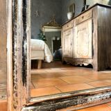 Miroir Louis-Philippe ancien argenté XIXème