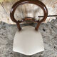 Chaise style Louis XV en merisier et tissu