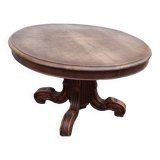Table ronde a mangé 19eme noyer