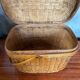 Antique Bressan Basket Fishing Net Wicker Woven Vintage #C072