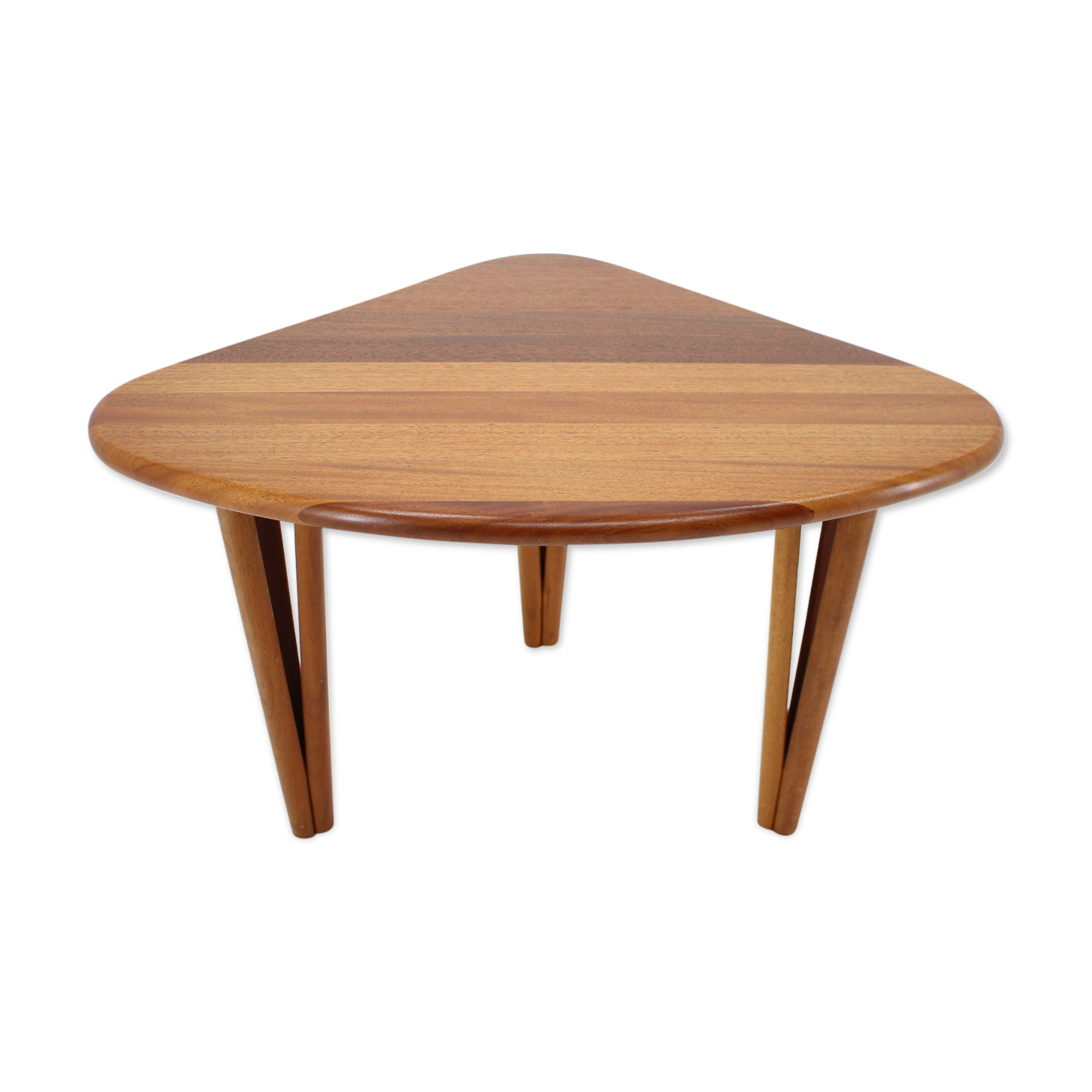 1970s Organic Solid Teak Coffee Table, Denmark