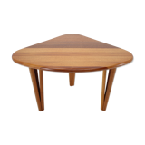 Table basse en teck solide biologique des années 1970, danemark