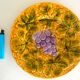 Dessert service of 12 barbotine plates, Sarreguemines, vintage
