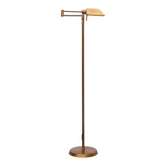 Lampadaire à bras pivotant en bronze Holtkotter, Allemagne, années 1980