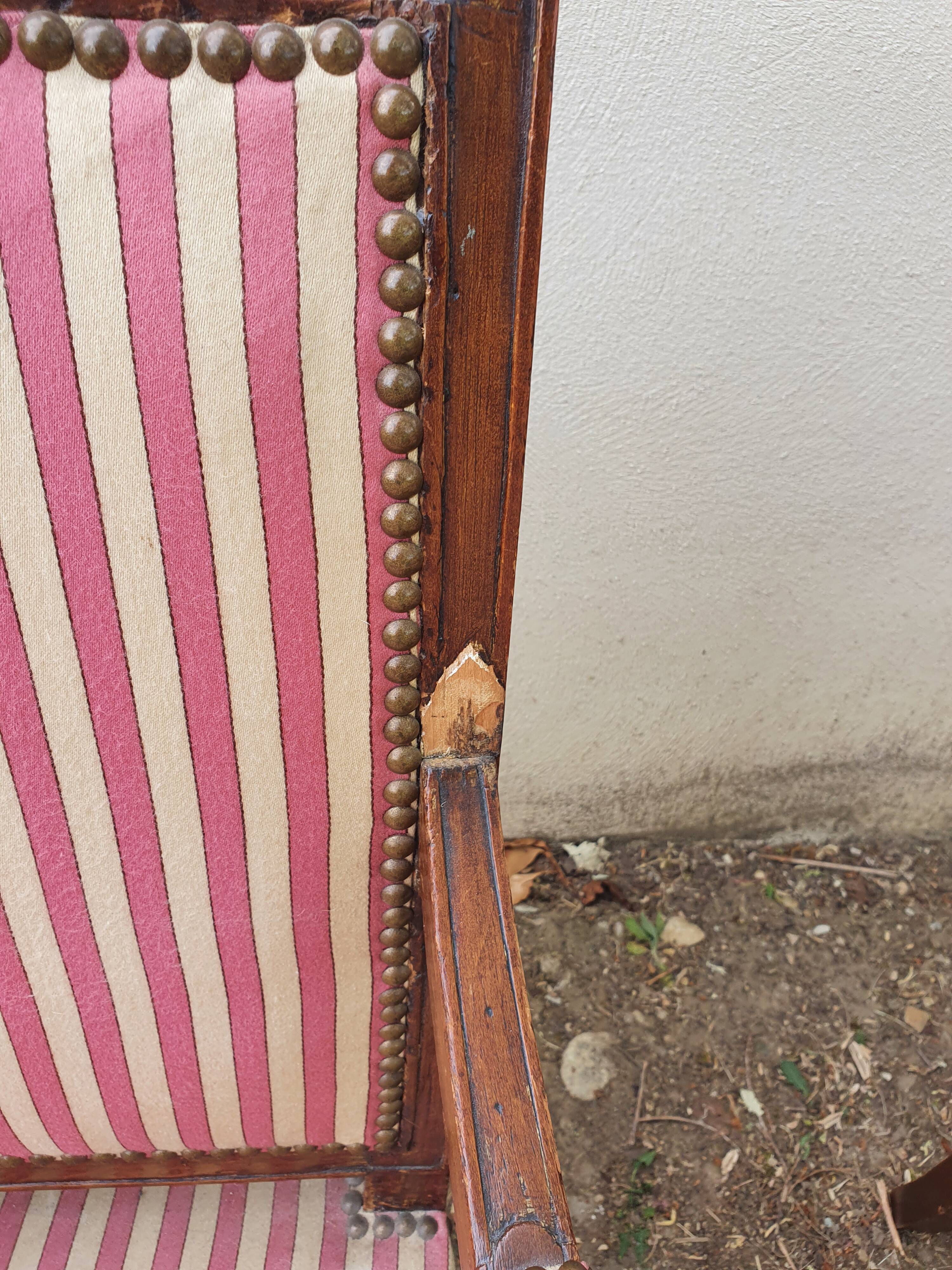 Pair of directoire period armchairs