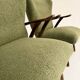 Lot de 2 fauteuils à oreilles « wing chair » design scandinave an 60