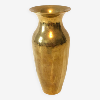 Old gilded brass vase