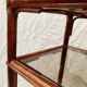 Rattan and smoked glass side table