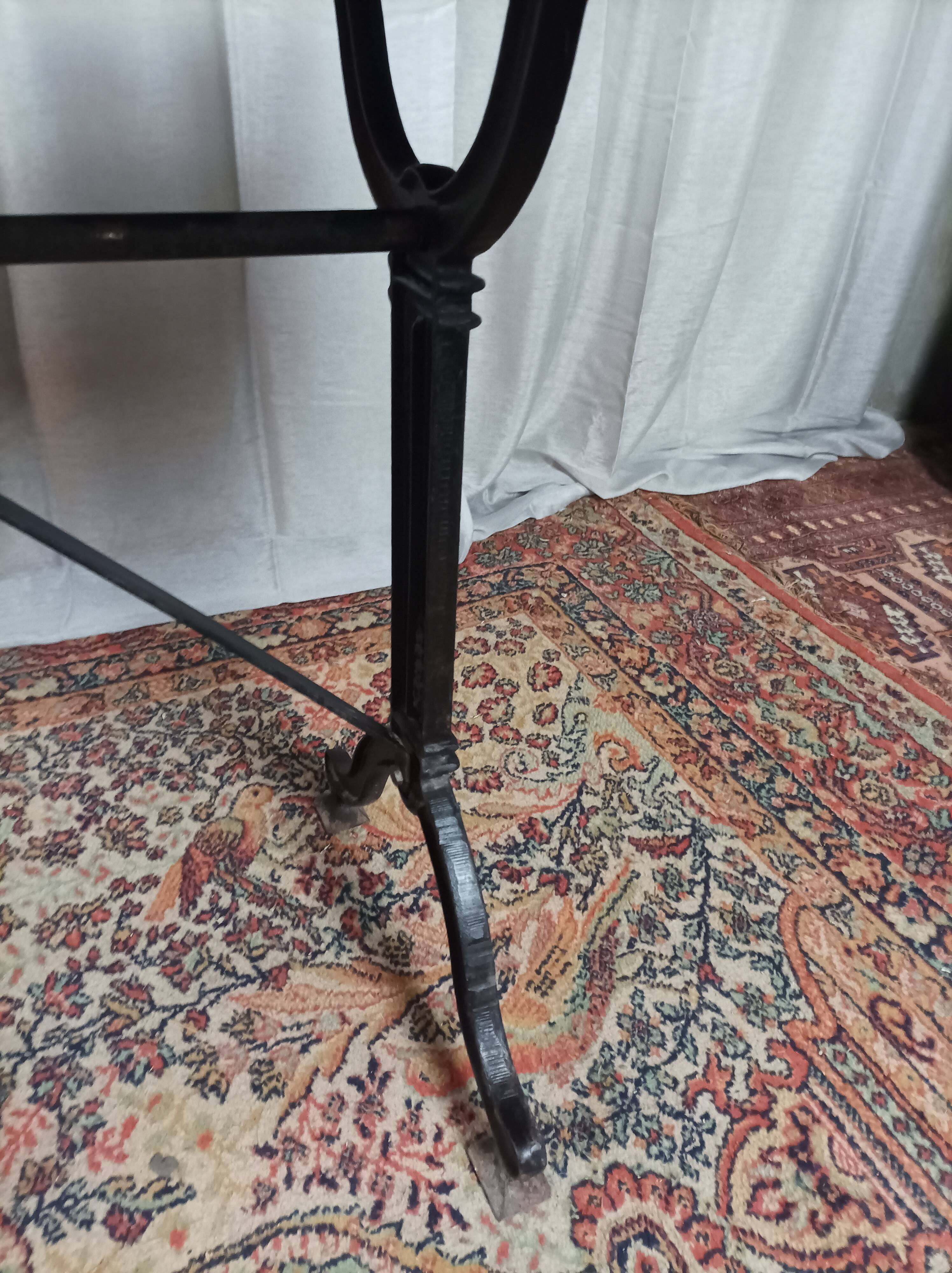 Table de bistrot métal et bois SEREX, 1920