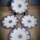Set 4 plates JVB Luneville
