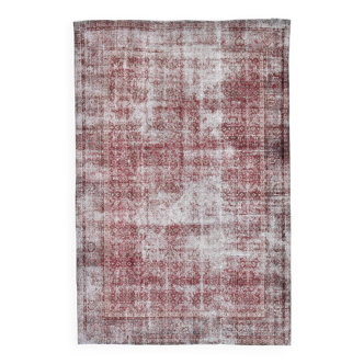Tapis persan rouge et bordeaux