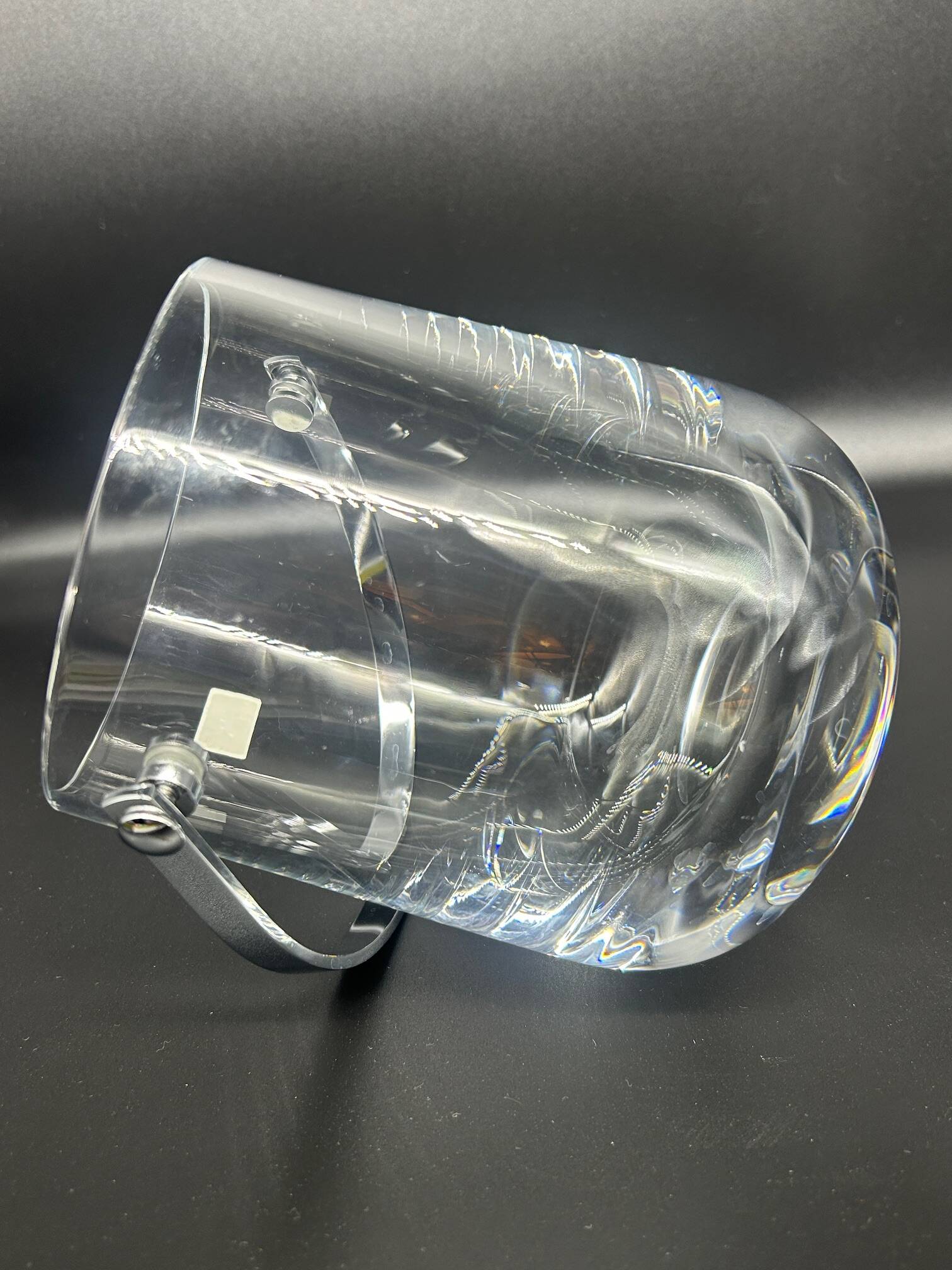 Scandinavian crystal ice bucket 1970