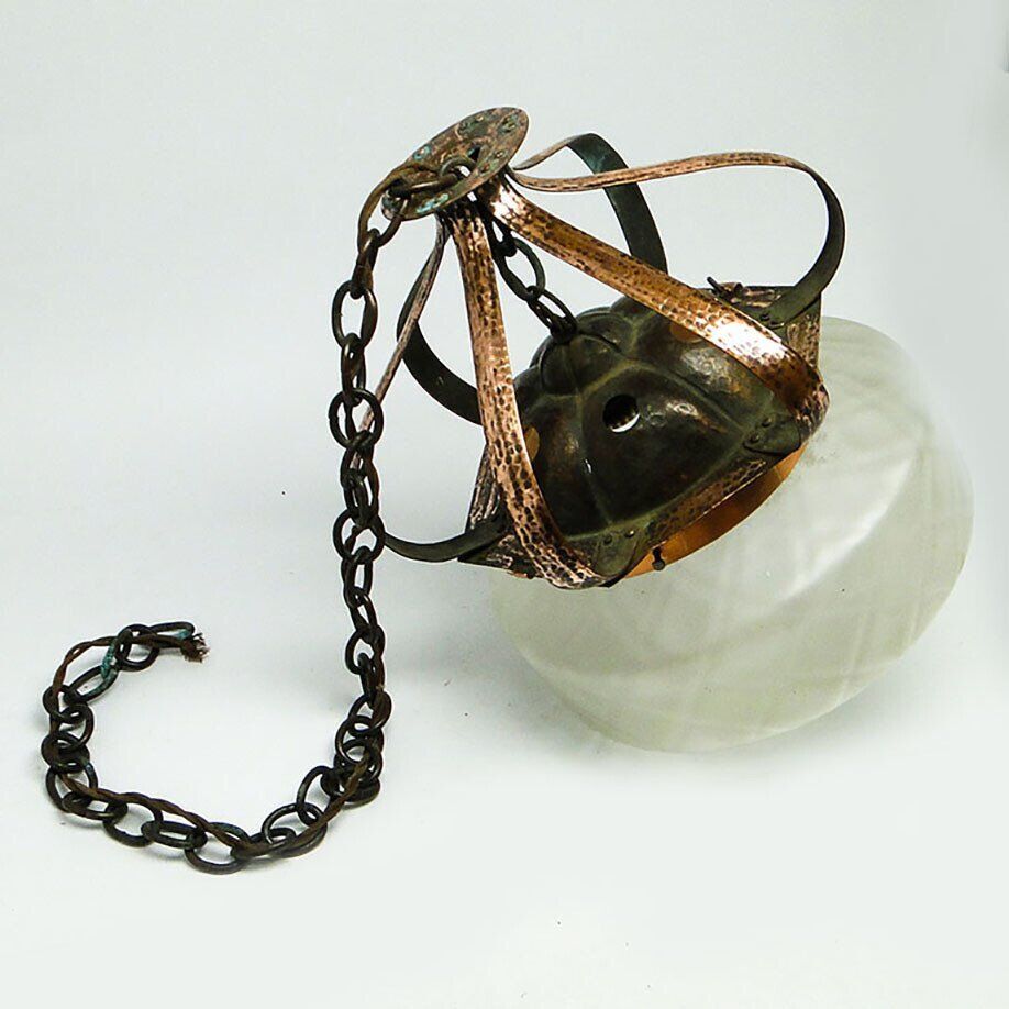 20th century glass pendant lamp, Austro-Hungary, 1890s