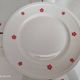 Dessert service 11 pieces in beige Bavaria porcelain with small orange flowers