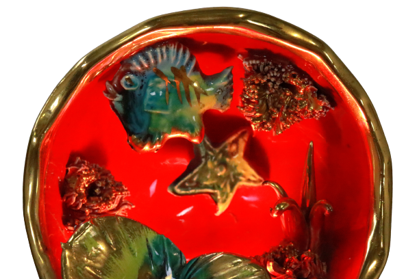 Vintage Vallauris ceramic table lamp lamp