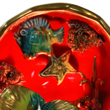 Vintage Vallauris ceramic table lamp lamp