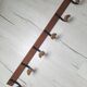 Wooden and metal wall hook
