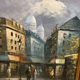 Oil on canvas signed Burnett, Paris