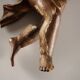 Pair of ancient cherubs in carved lacquered and gilded wood, Italy, 18th century.