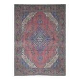 Tapis en laine persan vintage fait main des années 1970 283x392