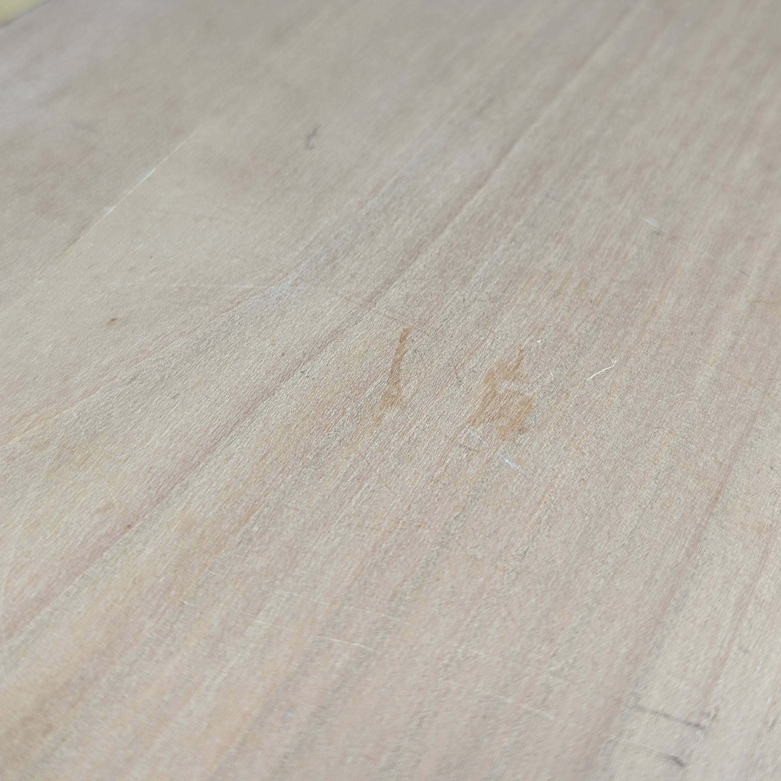 Large oval wooden tray with floral marquetry 50cm