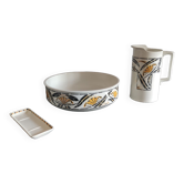 Ensemble toilette art déco Digoin Sarreguemines