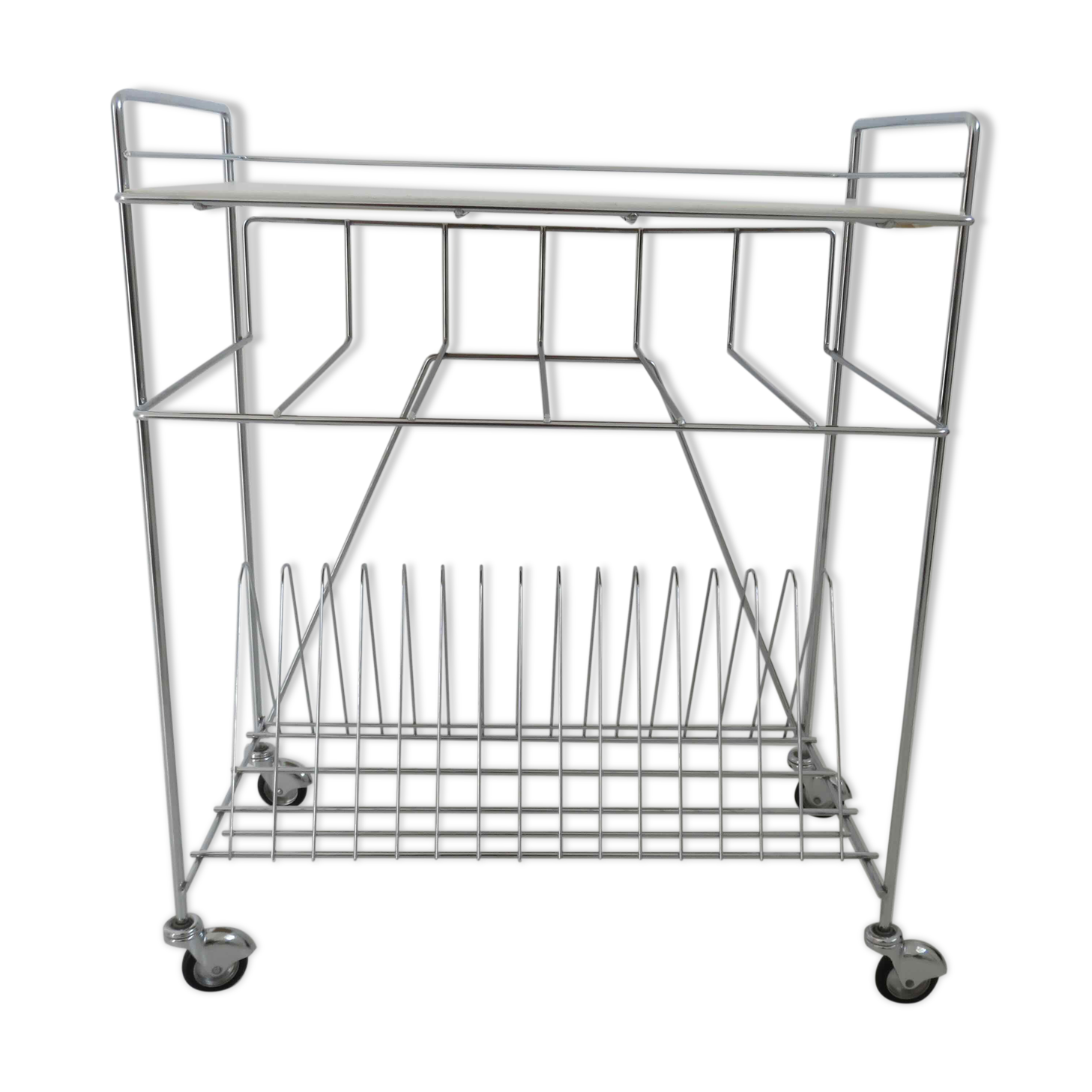 Rolling table door reviews range vinyls in chrome metal 60s 70s