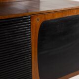 Pair of Italian cabinets in teak veneer. 1960s.