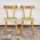 Set of 2 Beech Chairs, 1960s, Czechoslovakia