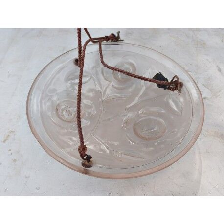 Suspension en verre saumoné