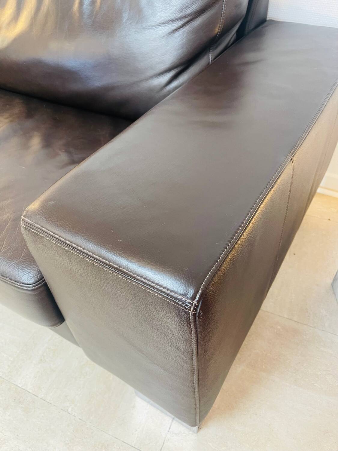 "Bahia" canapé BoConcept brown leather, 2016