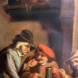 Painting on copper XIXth players