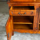 Buffet, rustic sideboard in solid cherry wood, 20th century