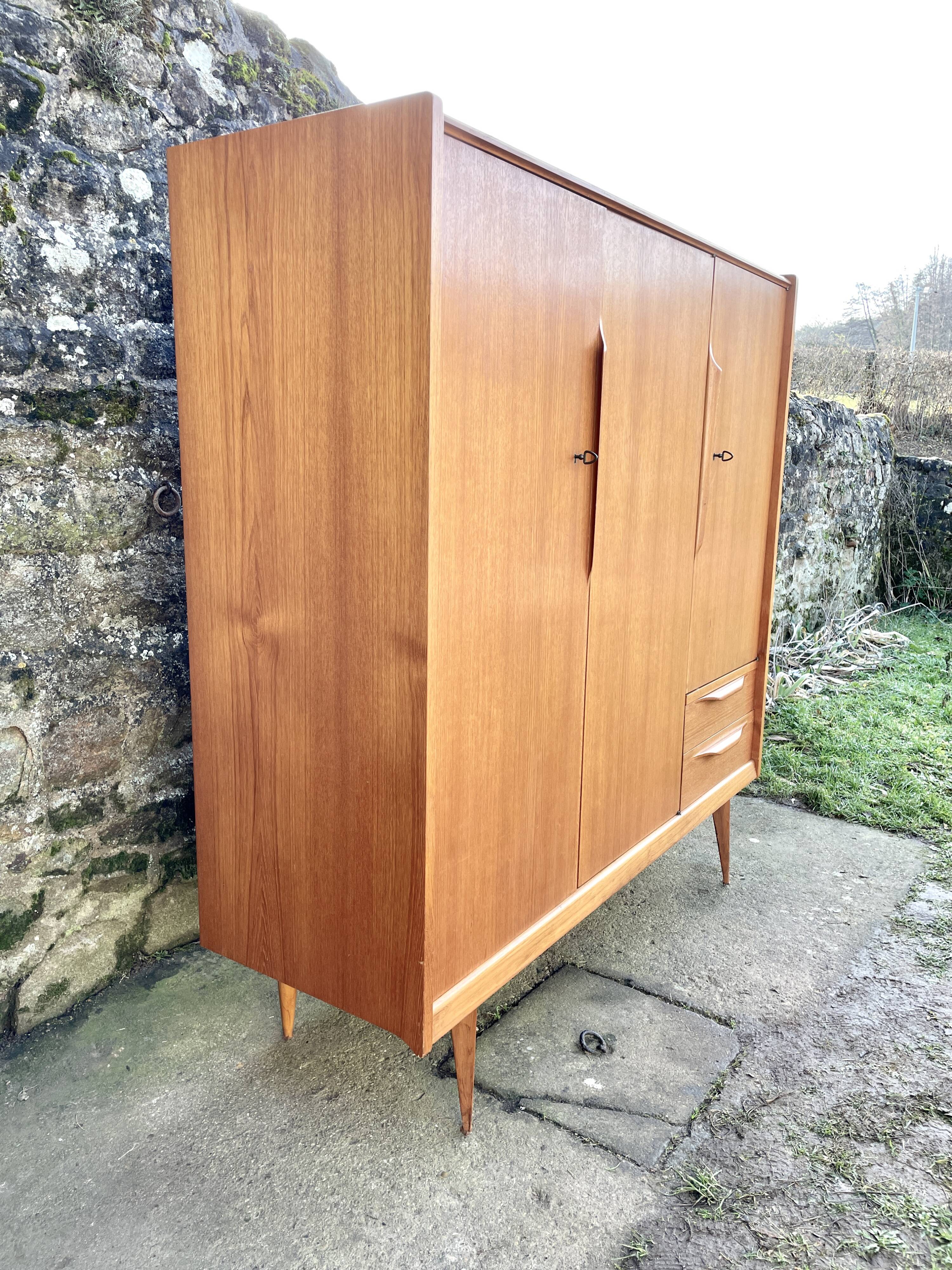3-door wardrobe made in France 1960