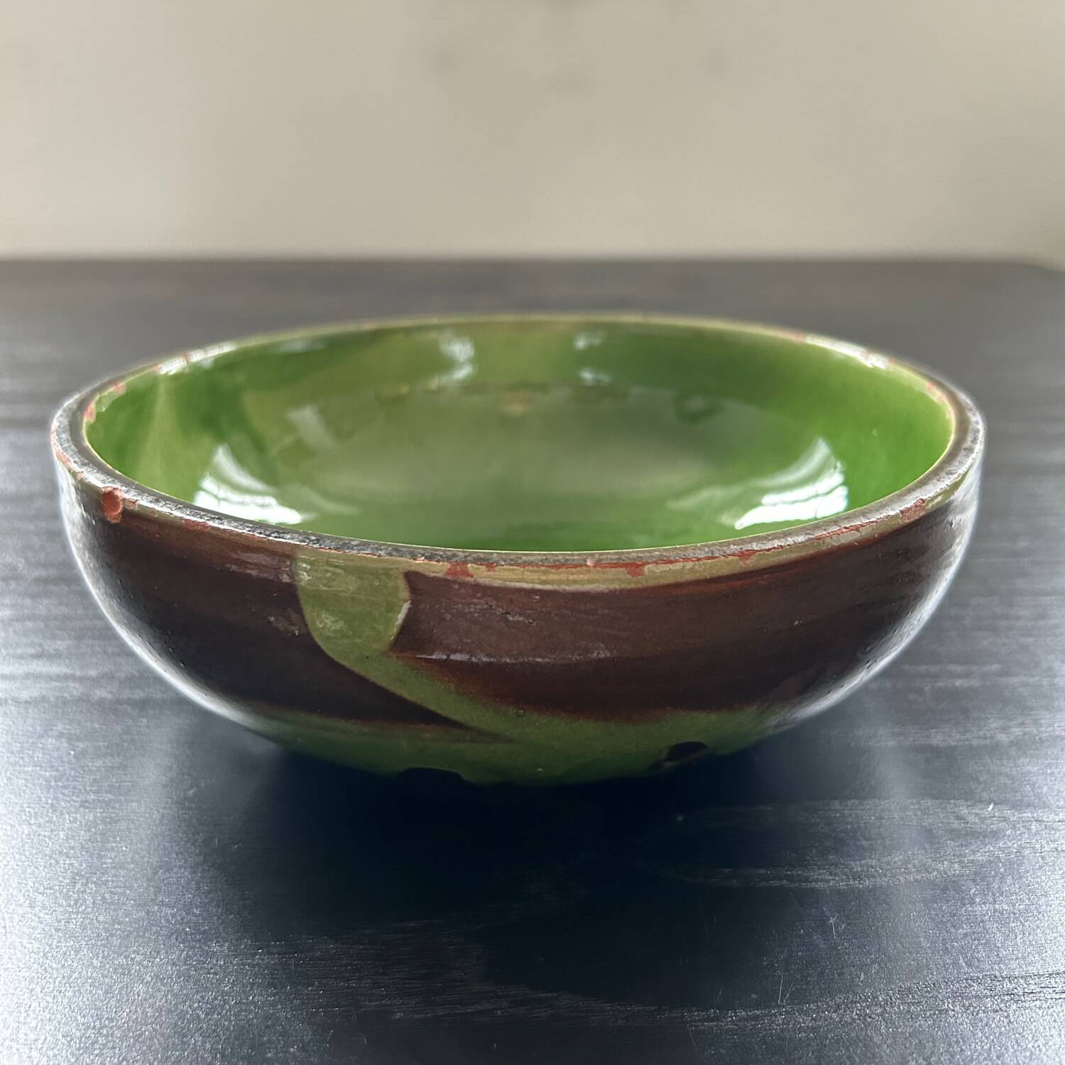 Provençal green artisanal salad bowl