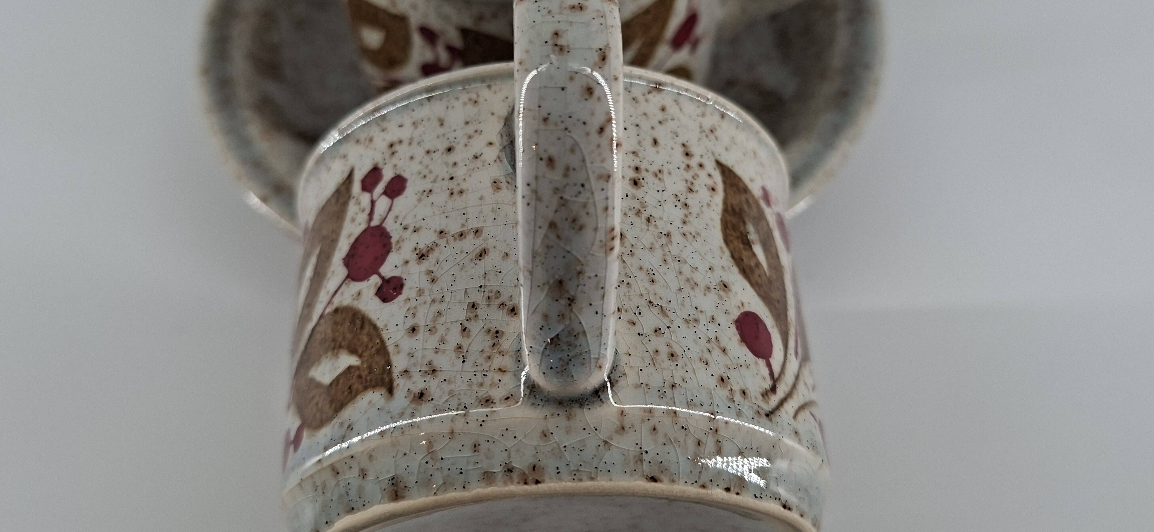 Vintage earthenware coffee set - 1960s-70s