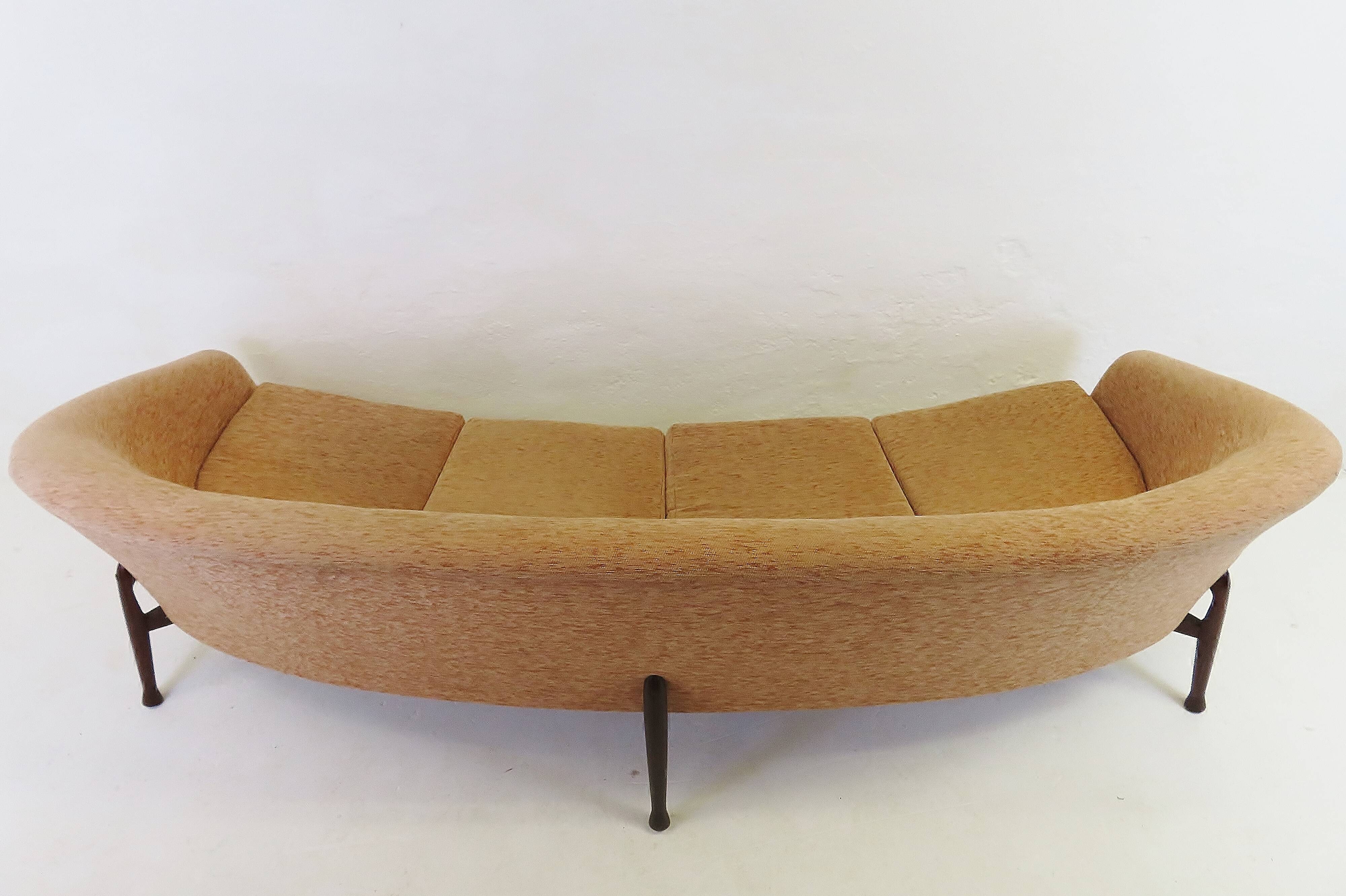 Vintage Frisco Bay Sofa Settee By George Fejer and Eric Pamphilon For Guy Rogers Ltd - Heals