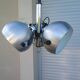 Suspension Lustre Space Age 1970 Eyeball Massive Art Belgium brushed aluminium