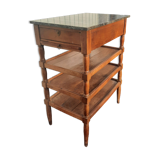 4-shelf marble top cabinet