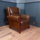 Sheepskin Art Deco club armchair
