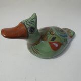 Ancient glazed terracotta mexico bird folk art vintage