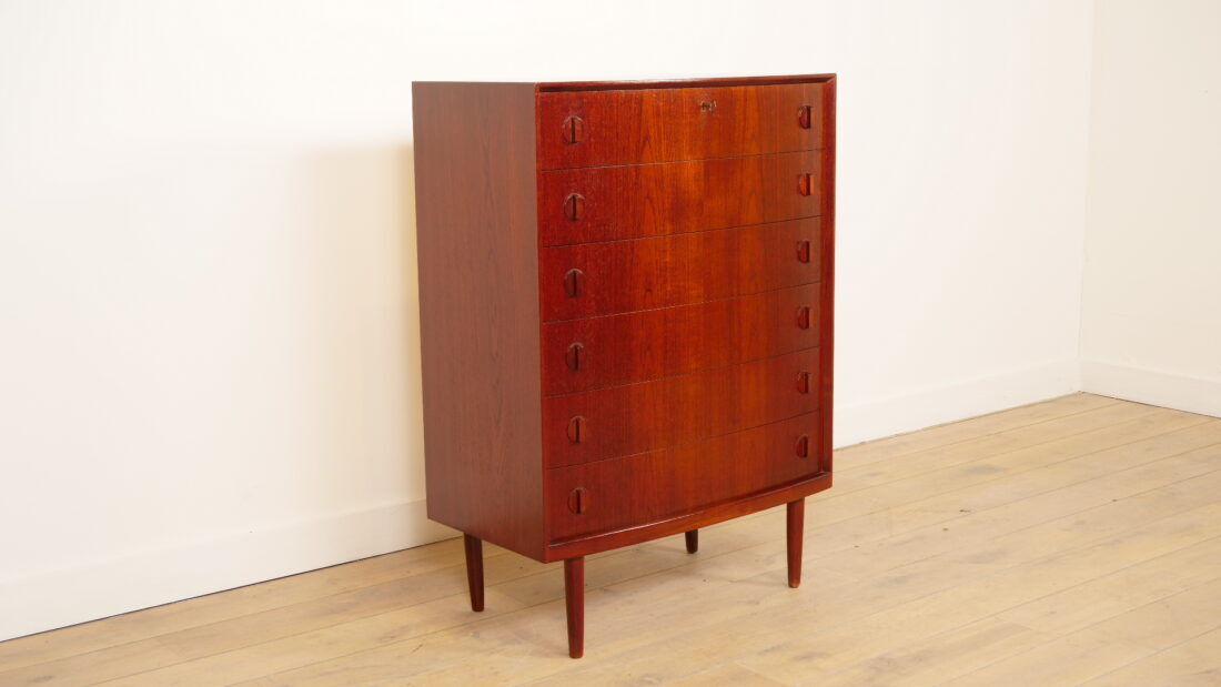 Vintage chest of drawers | 6 drawers | 120 cm | Teak | Henning Kjaernulf