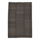 6x9 Gray & Black Striped Vintage Kilim Rug, 183x269Cm