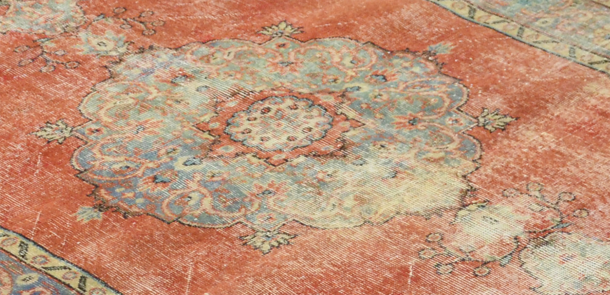 Anatolian handmade vintage rug 265 cm x 160 cm