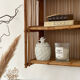 Rattan wall shelf