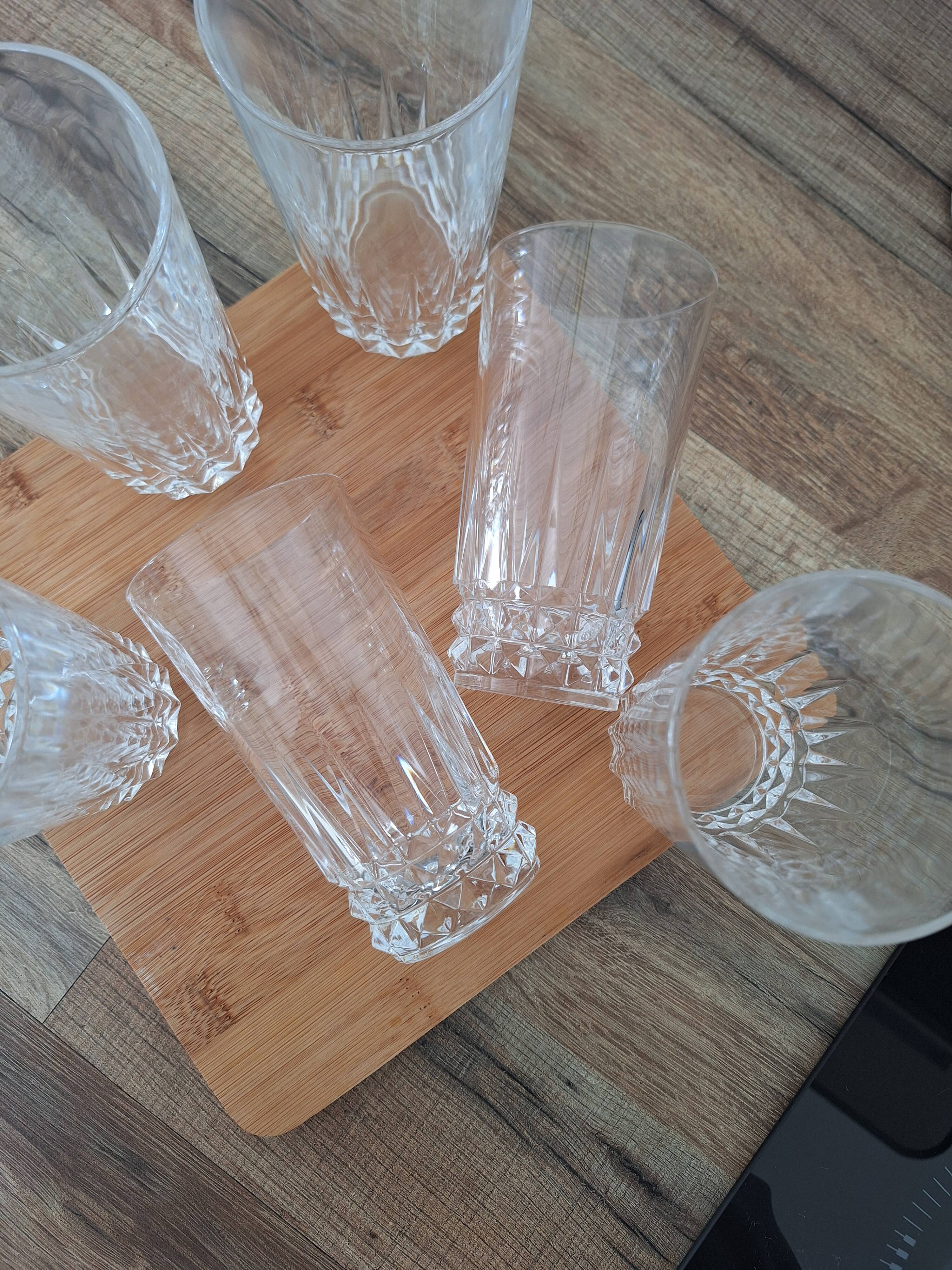 Verres à eau ou apéritif en cristal