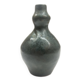 Blue ceramic vase signed AP