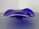 Large Blue Glass Bowl, Czechoslovakia, 1960s